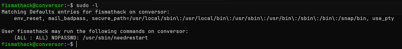 binary with SUID permission
