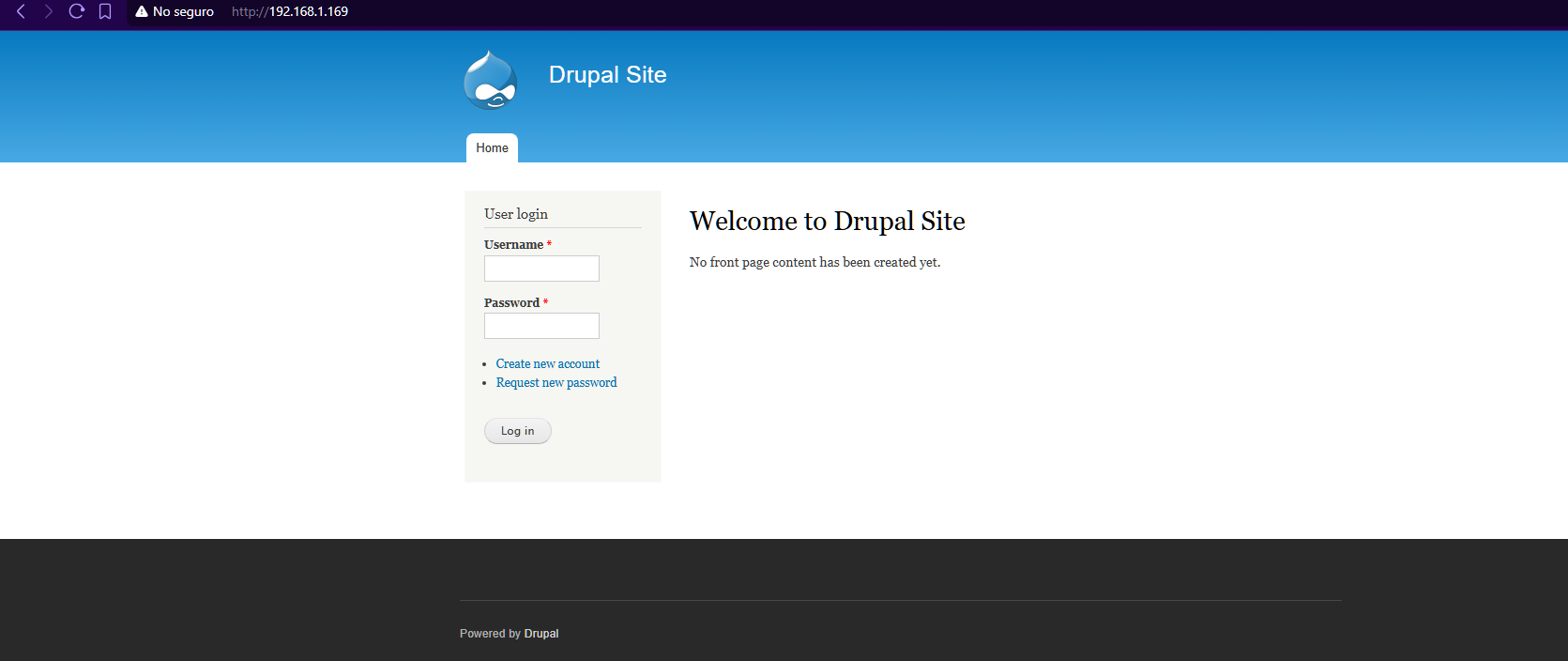 Home of the Drupal 7 web page