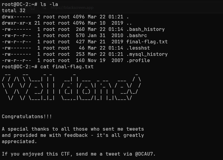 Bash session as the user root