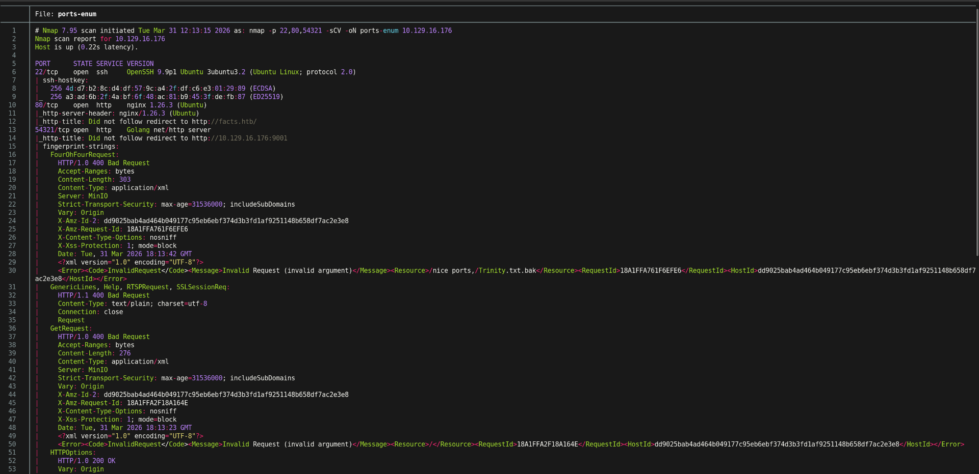 Discovering services and versions through Nmap