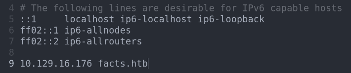 Adding facts IP to the hosts linux file