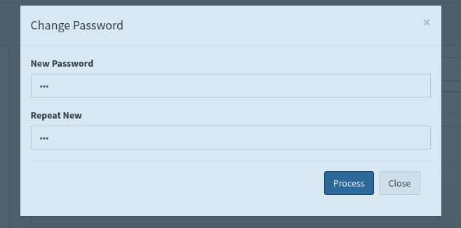 Capturing the POST request when changing the user password