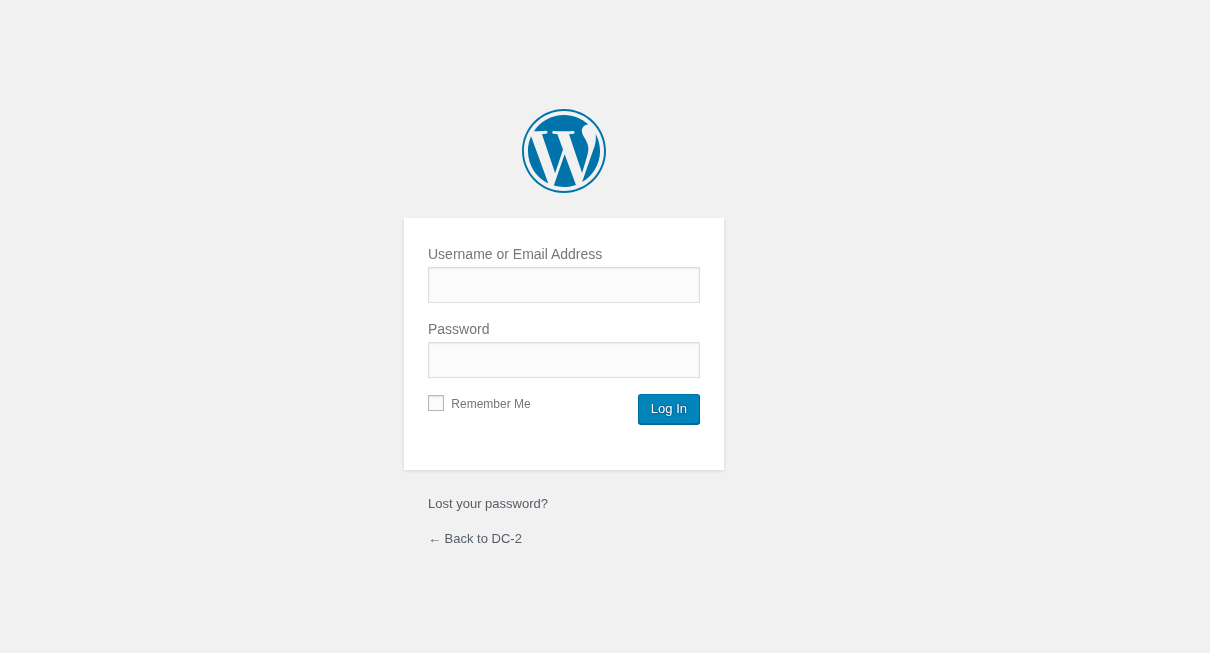 Wordpress Administration Panel