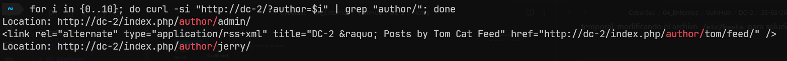 Enumerating users through the Curl command